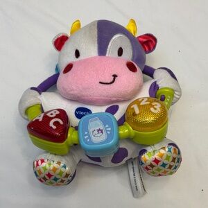VTech Interactive Cow Learning Toy - Red, Yellow, Purple